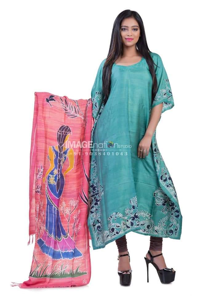 Hand Batik Modal Silk Dress