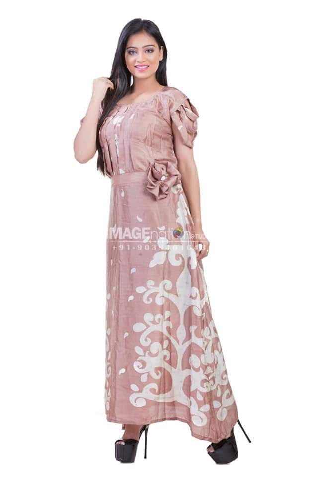 Hand Batik Modal Silk Dress