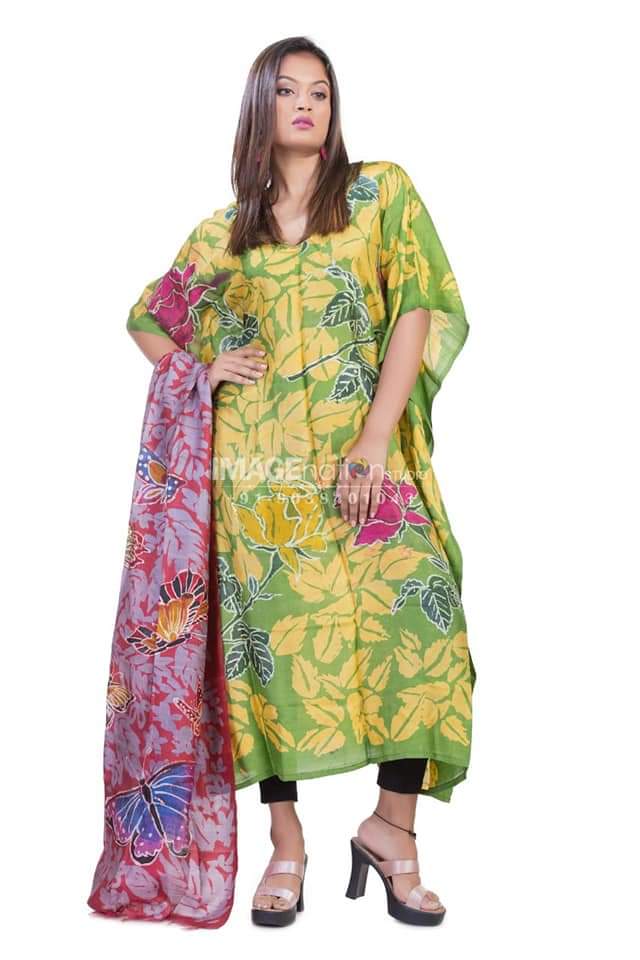 Hand Batik Modal Silk Dress